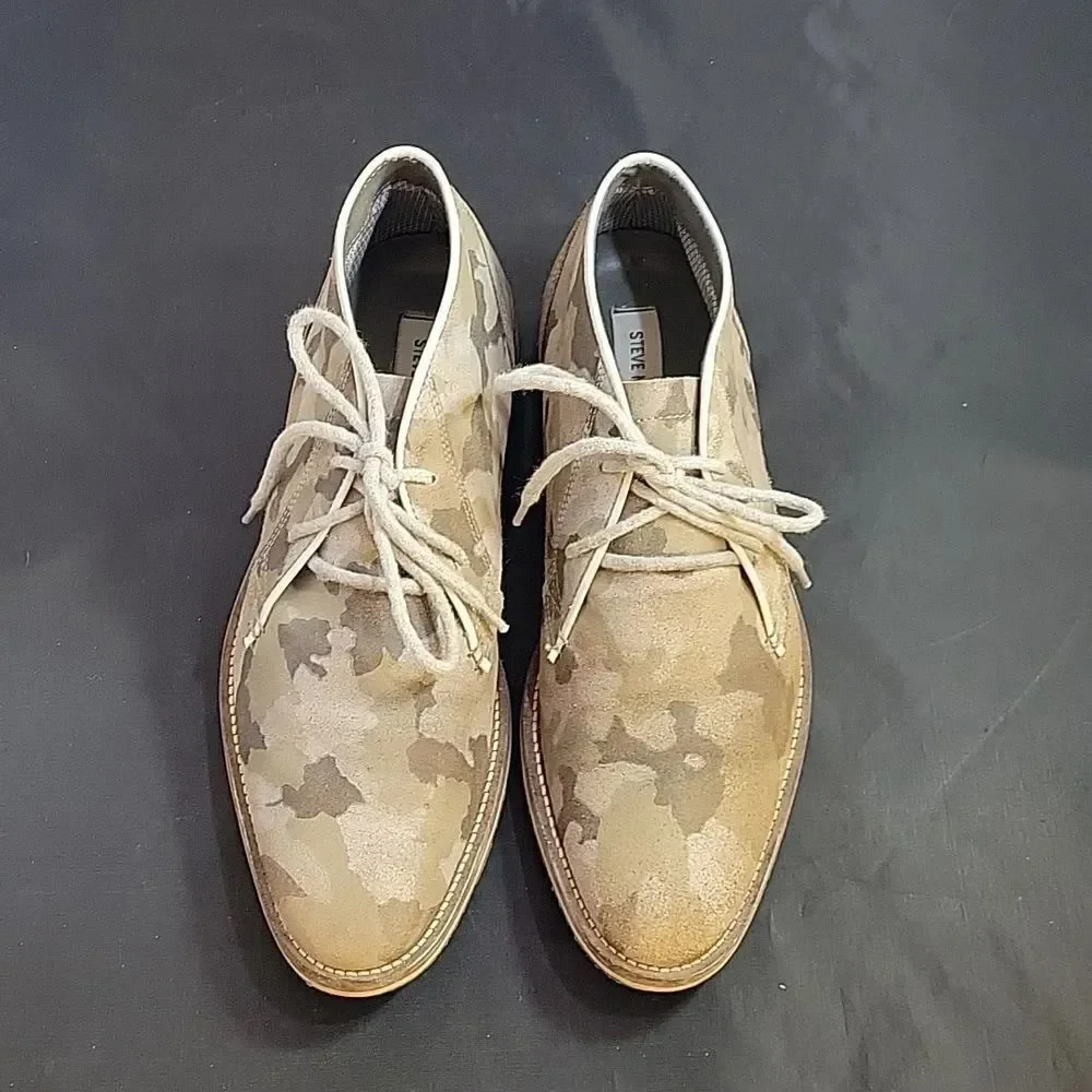STEVE MADDEN IRVINE LACE-UP CLOSURE MEN'S ANKLE BOOTS